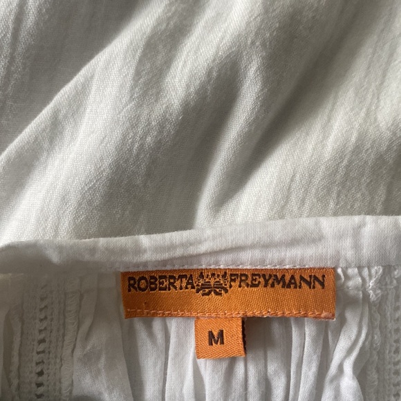 Boho white blouse with sequins and embroidery - Picture 5 of 5